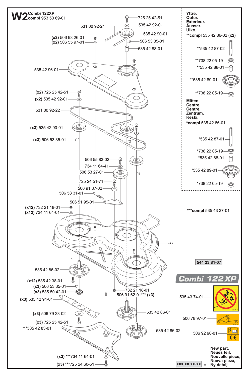 RIDER-PROFLEX-21-AWD-(9650951-01)-Husqvarna-PB-21Break Down